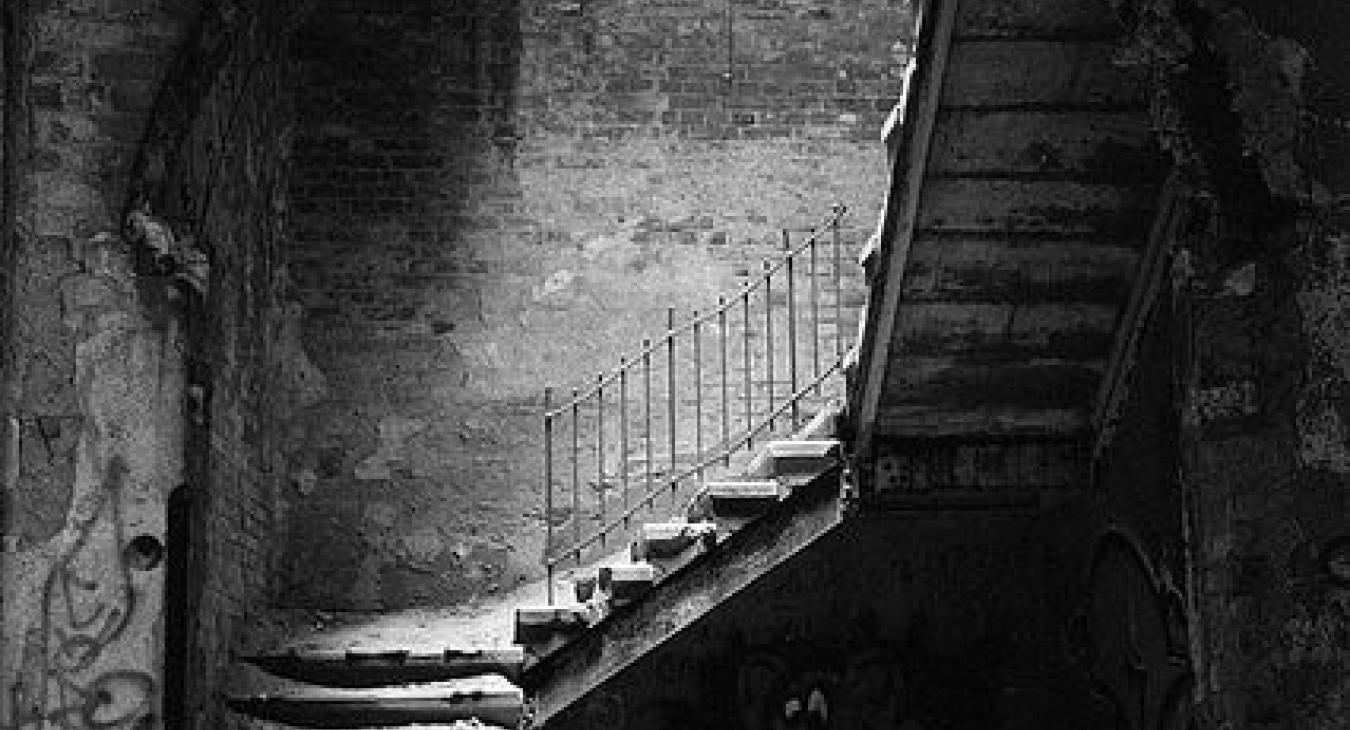 Abandoned Hospital Stairway - Grottos Secret Paula Wynne