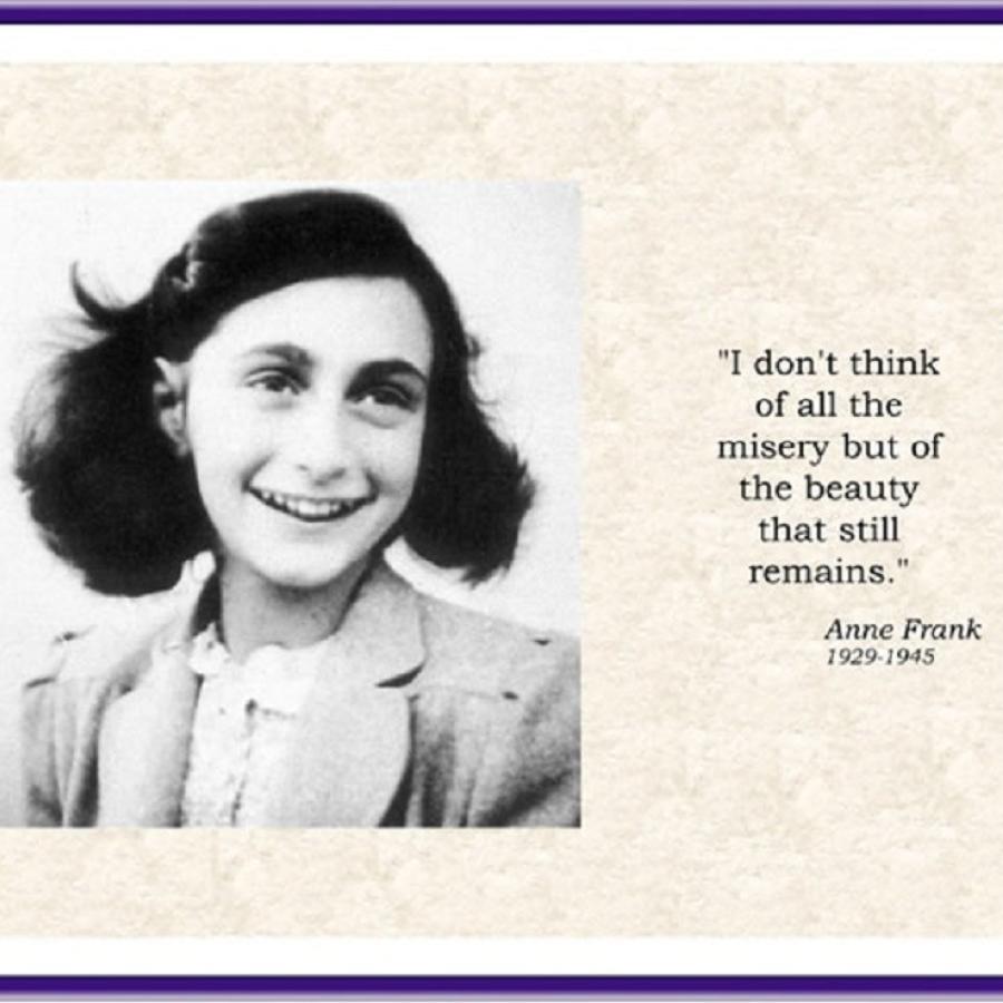 Anne Frank has inspired many stories and her own is an inspiration to millions of people around the world. That a young girl had such strength and fortitude during such a dark period in history is amazing.