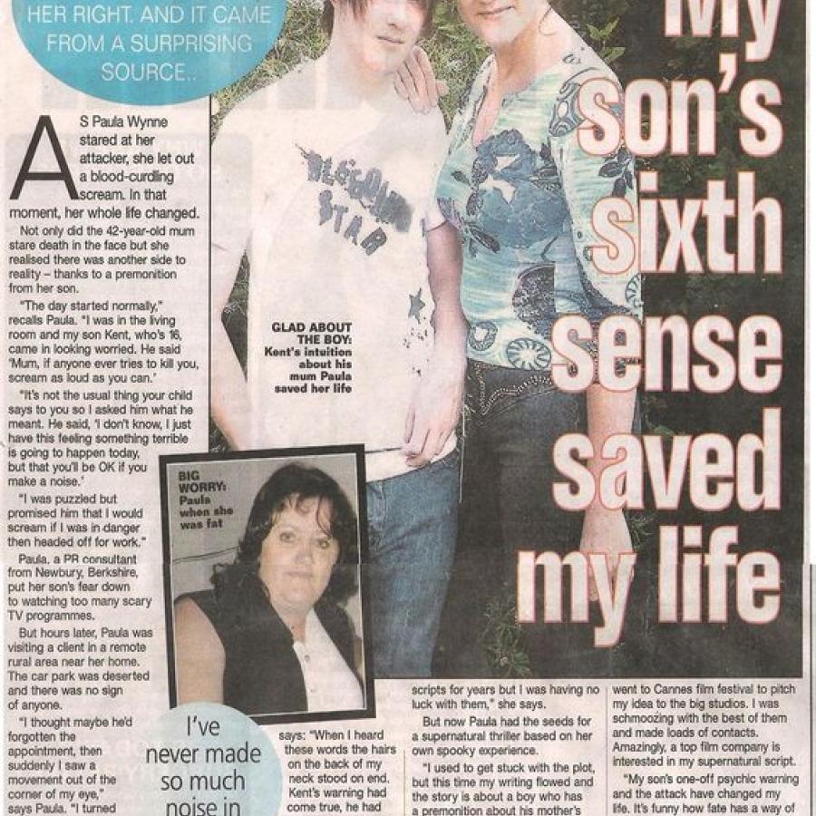 An article about how my son's sixth sense saved my life when I was nearly robbed in South African many, many years ago.