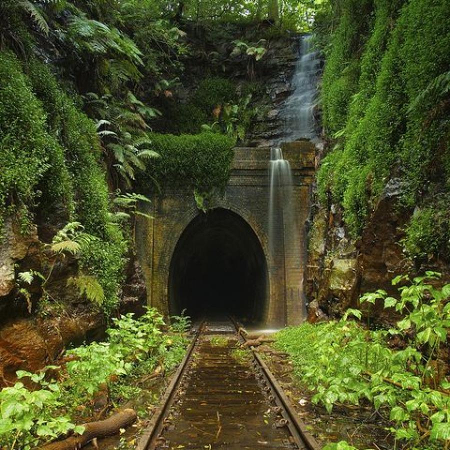 Although this abandoned Helensburgh railroad tunnel is in Australia, Anthony Ginman photo's sheer beauty inspired some ideas for my World War II novel. I created a character that was sent out during World War II to find remote locations that the Nazis could use to hide their stolen treasures. 